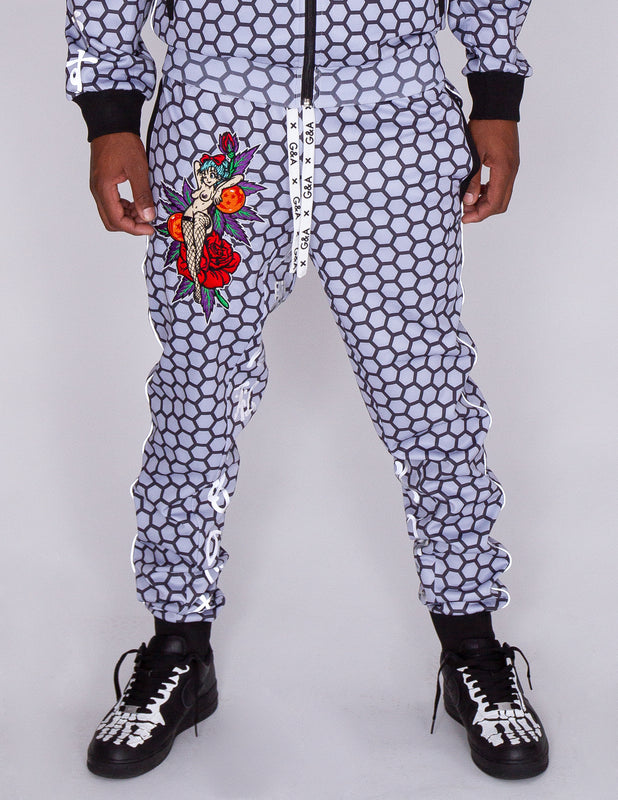 Gray Honeycomb Rosemary Tracksuit