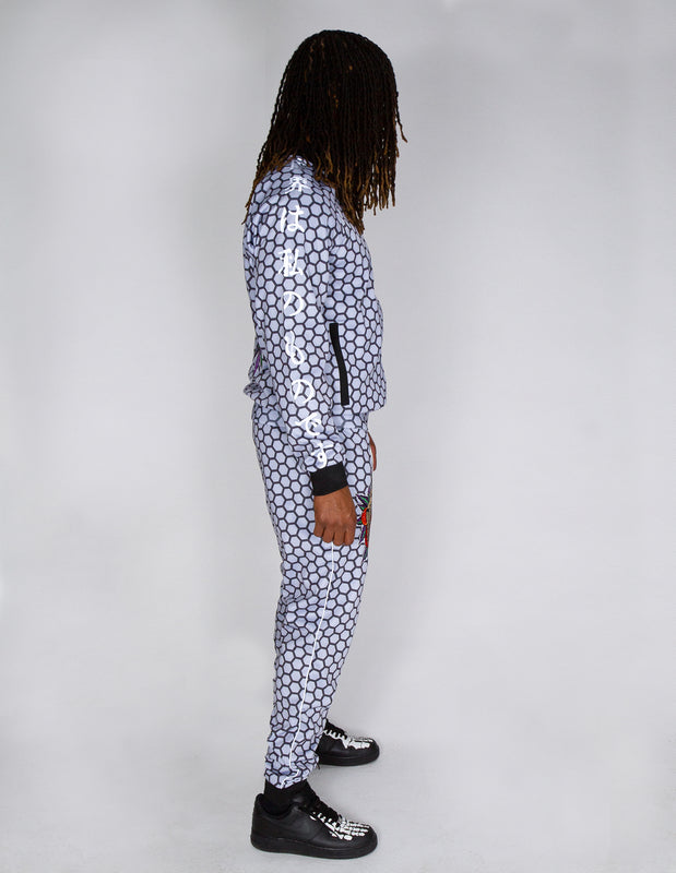 Gray Honeycomb Rosemary Tracksuit