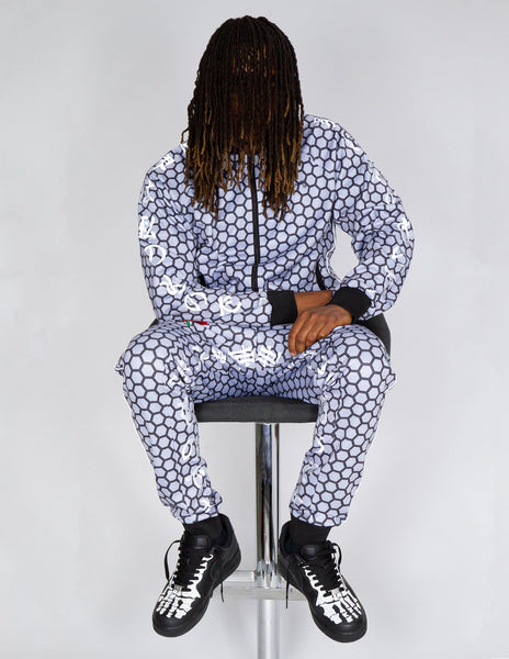 Gray Honeycomb Rosemary Tracksuit