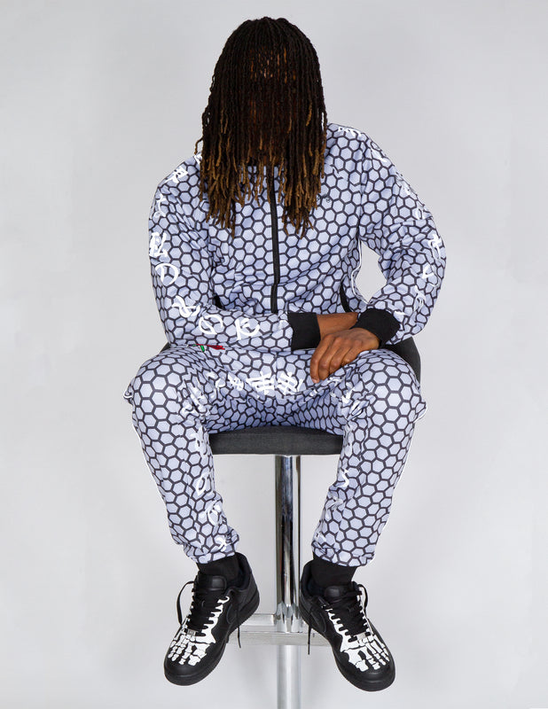 Gray Honeycomb Rosemary Tracksuit