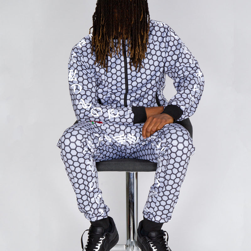 Gray Honeycomb Rosemary Tracksuit